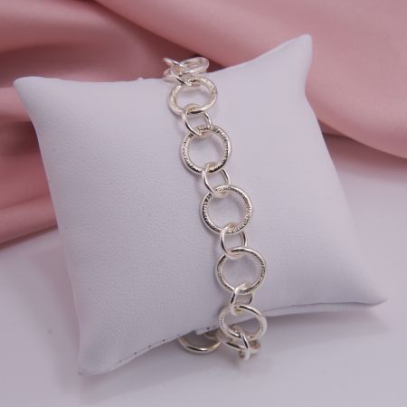 Damen Glieder Armband Silber